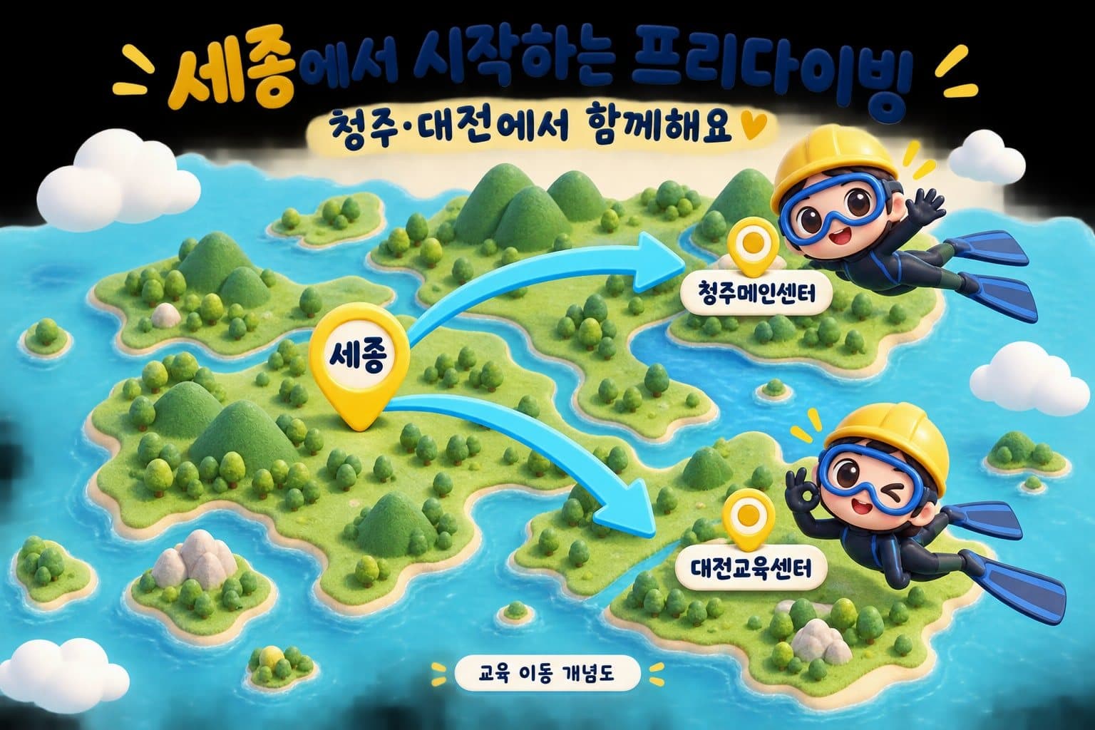 세종에서 프리다이빙 배우려면 어디로 가야 할까요? 대표사진